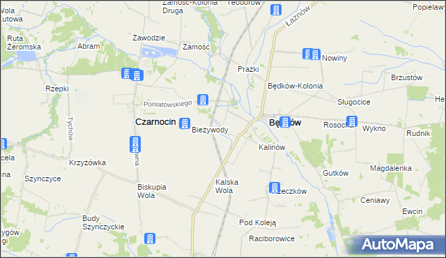 mapa Remiszewice, Remiszewice na mapie Targeo