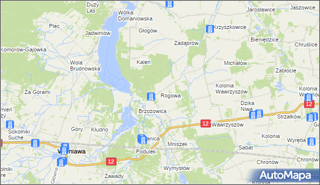 mapa Rogowa, Rogowa na mapie Targeo