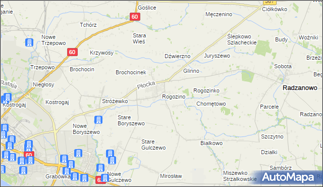 mapa Rogozino, Rogozino na mapie Targeo