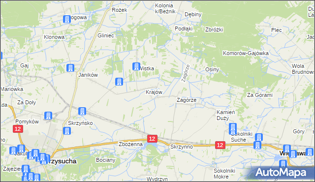 mapa Romualdów gmina Wieniawa, Romualdów gmina Wieniawa na mapie Targeo