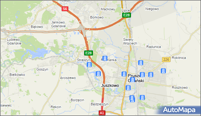 mapa Rotmanka, Rotmanka na mapie Targeo