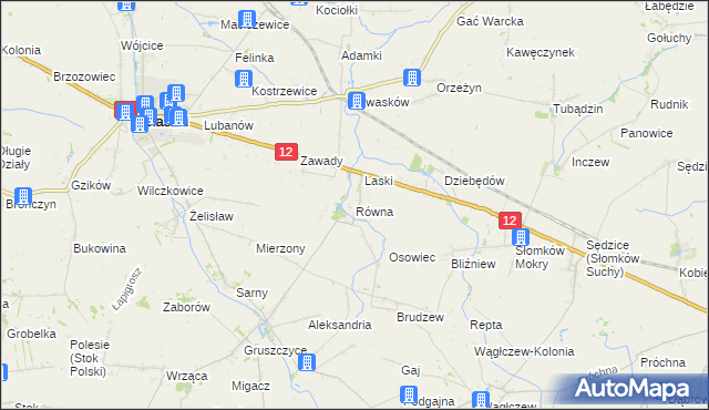 mapa Równa, Równa na mapie Targeo