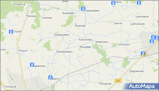 mapa Rozpętek, Rozpętek na mapie Targeo