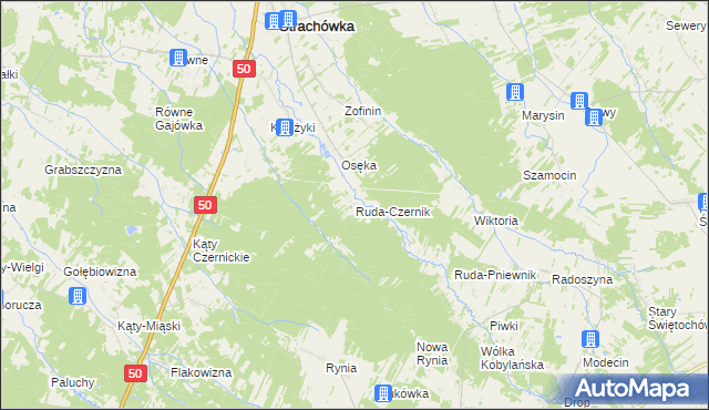 mapa Ruda-Czernik, Ruda-Czernik na mapie Targeo