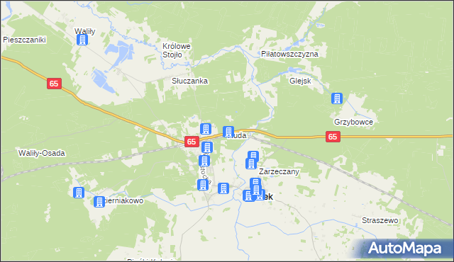 mapa Ruda gmina Gródek, Ruda gmina Gródek na mapie Targeo