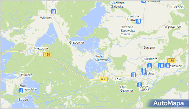 mapa Ruda Sułowska, Ruda Sułowska na mapie Targeo