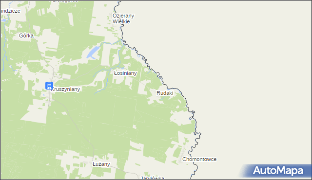 mapa Rudaki, Rudaki na mapie Targeo