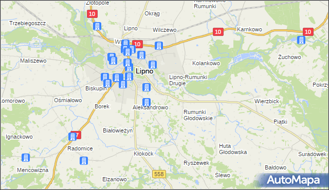 mapa Rumunki Podgłodowskie, Rumunki Podgłodowskie na mapie Targeo