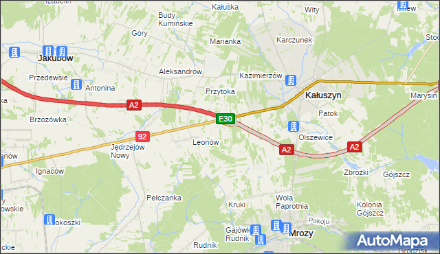 mapa Ryczołek, Ryczołek na mapie Targeo