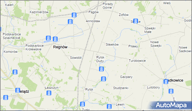 mapa Rylsk Duży, Rylsk Duży na mapie Targeo