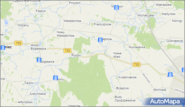 mapa Rytomoczydła, Rytomoczydła na mapie Targeo