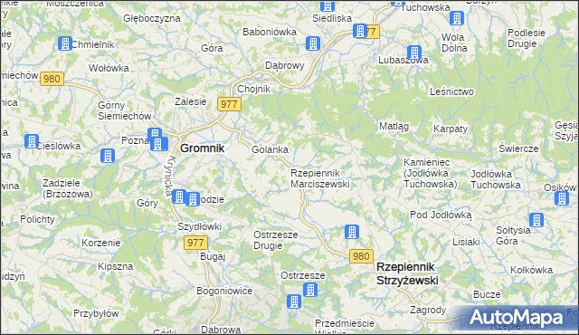 mapa Rzepiennik Marciszewski, Rzepiennik Marciszewski na mapie Targeo