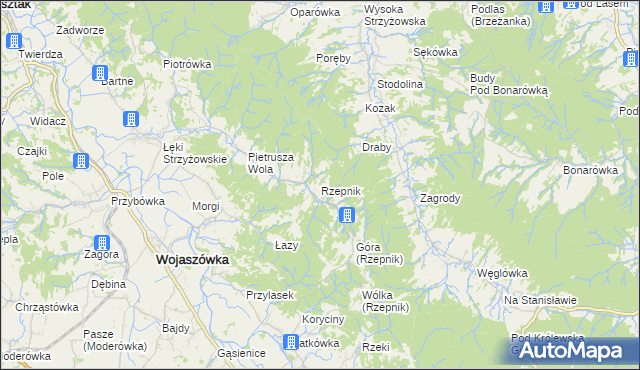 mapa Rzepnik, Rzepnik na mapie Targeo