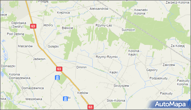 mapa Rzymy-Rzymki, Rzymy-Rzymki na mapie Targeo