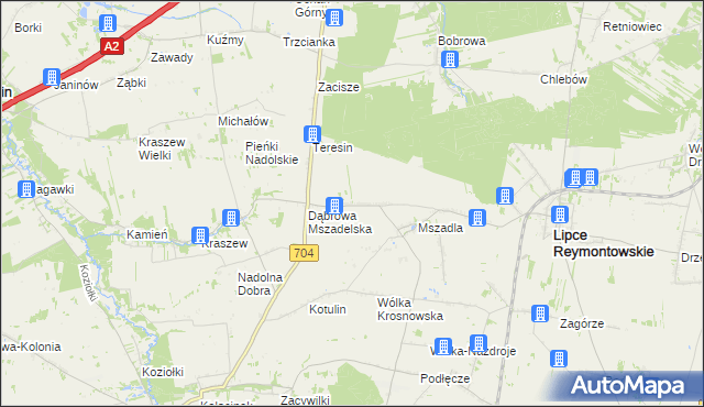 mapa Siciska, Siciska na mapie Targeo