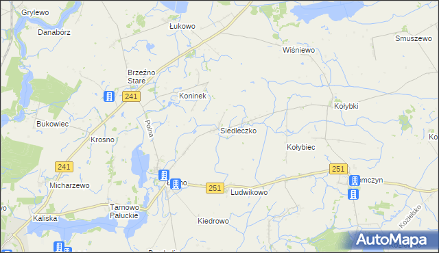 mapa Siedleczko, Siedleczko na mapie Targeo