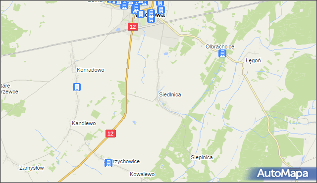 mapa Siedlnica, Siedlnica na mapie Targeo