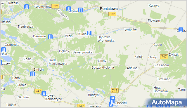 mapa Siewalka, Siewalka na mapie Targeo