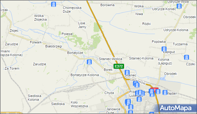 mapa Sitaniec-Wolica, Sitaniec-Wolica na mapie Targeo