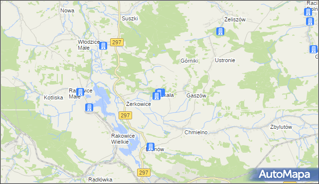 mapa Skała gmina Lwówek Śląski, Skała gmina Lwówek Śląski na mapie Targeo