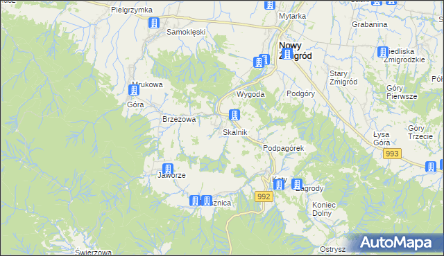 mapa Skalnik, Skalnik na mapie Targeo