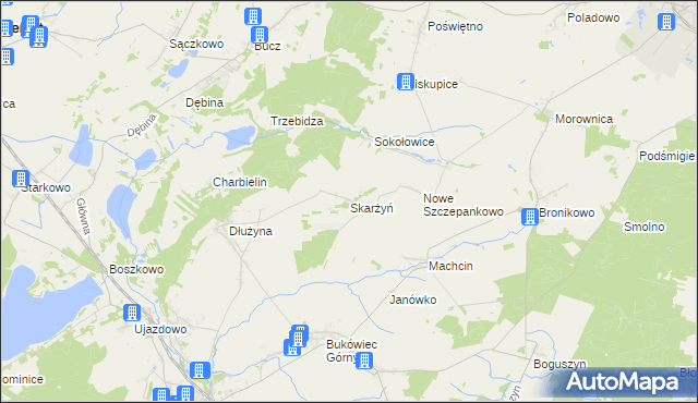 mapa Skarżyń, Skarżyń na mapie Targeo