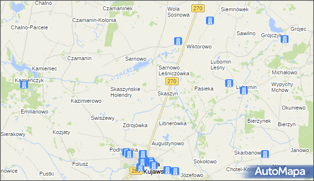 mapa Skaszyn, Skaszyn na mapie Targeo