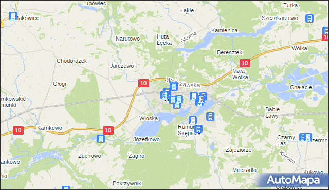 mapa Skępe, Skępe na mapie Targeo