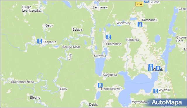mapa Skrzynia, Skrzynia na mapie Targeo
