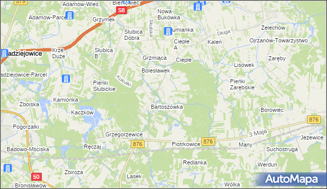mapa Skuły, Skuły na mapie Targeo