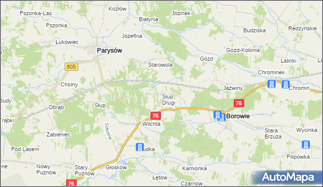 mapa Słup Drugi, Słup Drugi na mapie Targeo