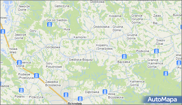 mapa Smarżowa, Smarżowa na mapie Targeo