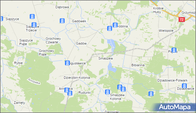 mapa Smaszew, Smaszew na mapie Targeo