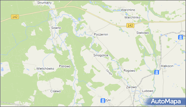 mapa Smogolice, Smogolice na mapie Targeo