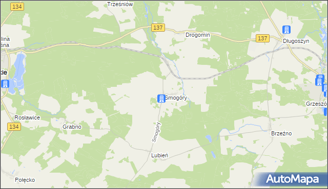 mapa Smogóry, Smogóry na mapie Targeo