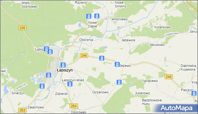 mapa Smogorzewo gmina Łabiszyn, Smogorzewo gmina Łabiszyn na mapie Targeo