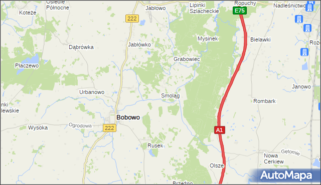 mapa Smoląg, Smoląg na mapie Targeo