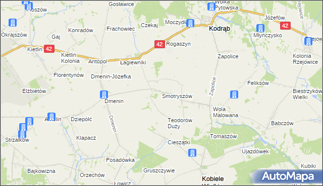 mapa Smotryszów, Smotryszów na mapie Targeo