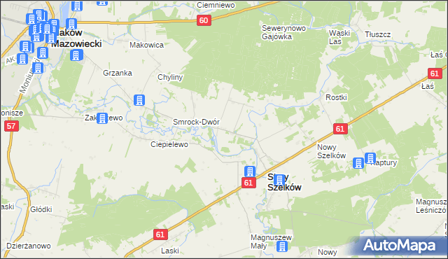 mapa Smrock-Kolonia, Smrock-Kolonia na mapie Targeo