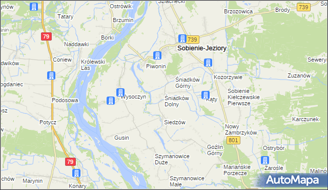 mapa Śniadków Dolny, Śniadków Dolny na mapie Targeo