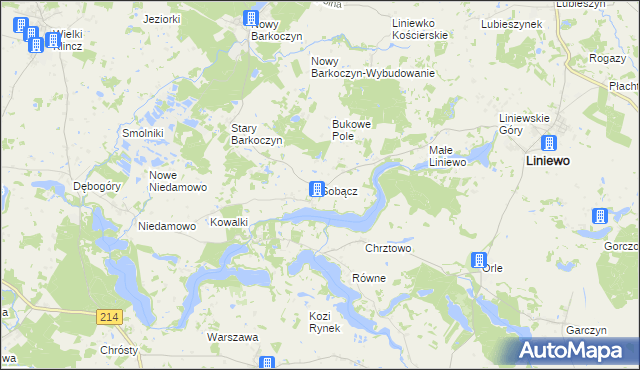 mapa Sobącz, Sobącz na mapie Targeo