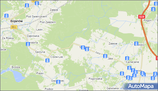 mapa Sójkowa, Sójkowa na mapie Targeo