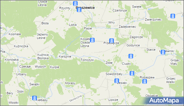 mapa Sokolenie, Sokolenie na mapie Targeo