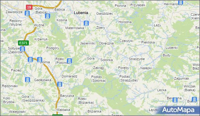 mapa Sołonka, Sołonka na mapie Targeo