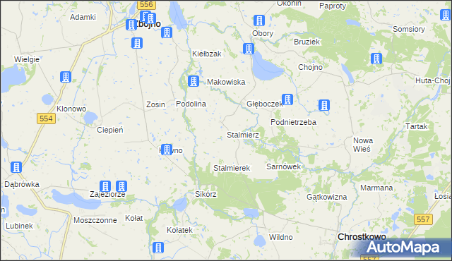 mapa Stalmierz, Stalmierz na mapie Targeo