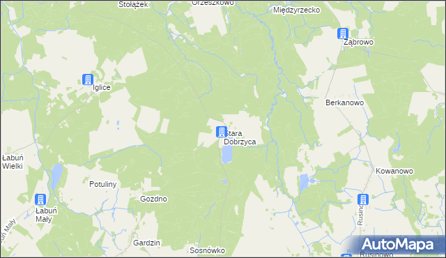 mapa Stara Dobrzyca, Stara Dobrzyca na mapie Targeo