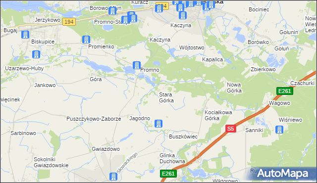 mapa Stara Górka, Stara Górka na mapie Targeo