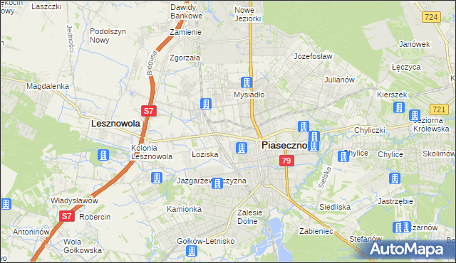 mapa Stara Iwiczna, Stara Iwiczna na mapie Targeo