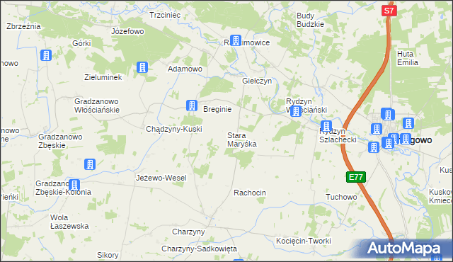 mapa Stara Maryśka, Stara Maryśka na mapie Targeo