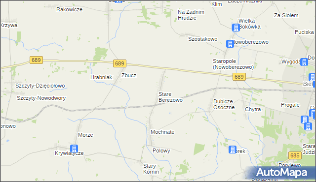 mapa Stare Berezowo, Stare Berezowo na mapie Targeo